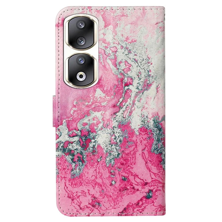 For Honor 90 Pro Phone Case Wallet PU Leather Pattern Printed Cover