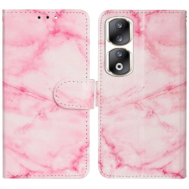 For Honor 90 Pro Phone Case Wallet PU Leather Pattern Printed Cover