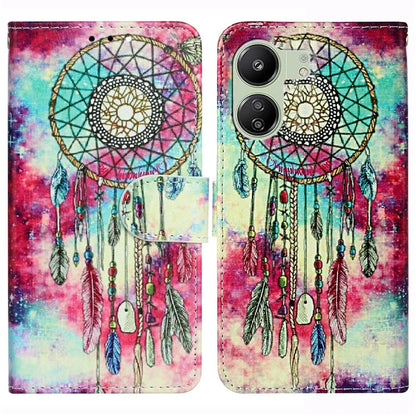 For Xiaomi Redmi 13C 4G / Poco C65 4G Case PU Leather Magnetic Closure Pattern Phone Cover