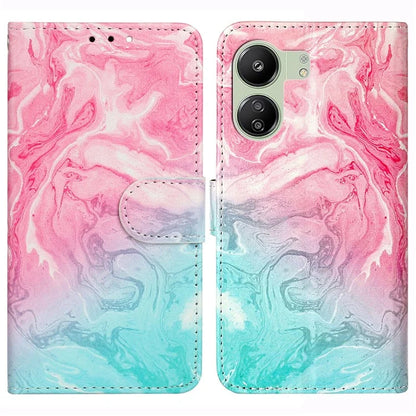 For Xiaomi Redmi 13C 4G / Poco C65 4G Case PU Leather Magnetic Closure Pattern Phone Cover
