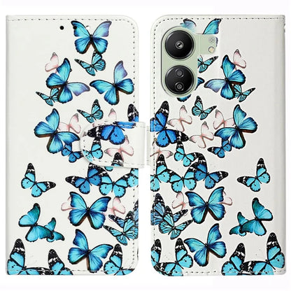 For Xiaomi Redmi 13C 4G / Poco C65 4G Case PU Leather Magnetic Closure Pattern Phone Cover