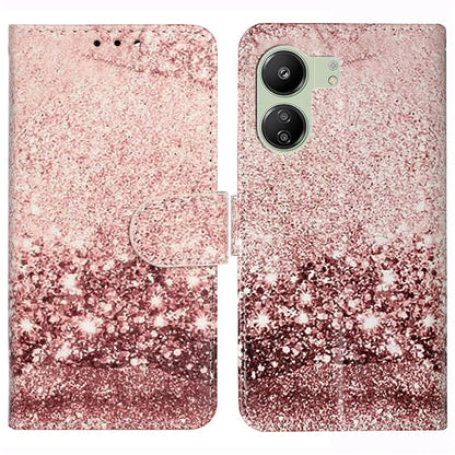 For Xiaomi Redmi 13C 4G / Poco C65 4G Case PU Leather Magnetic Closure Pattern Phone Cover
