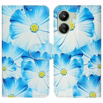 For Xiaomi Redmi 13C 4G / Poco C65 4G Case PU Leather Magnetic Closure Pattern Phone Cover