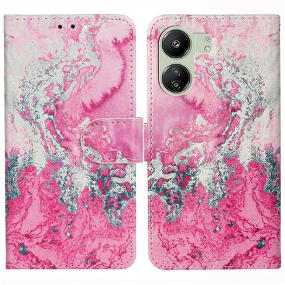 For Xiaomi Redmi 13C 4G / Poco C65 4G Case PU Leather Magnetic Closure Pattern Phone Cover