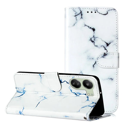 For Xiaomi Redmi 13C 4G / Poco C65 4G Case PU Leather Magnetic Closure Pattern Phone Cover