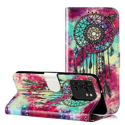 For Motorola Edge 40 5G Flip Phone Case PU Leather Pattern Printed Cover