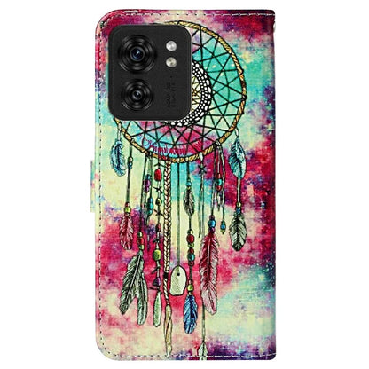 For Motorola Edge 40 5G Flip Phone Case PU Leather Pattern Printed Cover