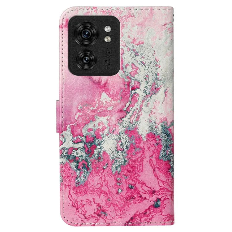 For Motorola Edge 40 5G Flip Phone Case PU Leather Pattern Printed Cover
