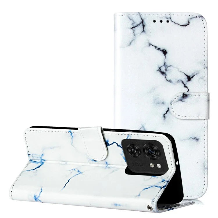 For Motorola Edge 40 5G Flip Phone Case PU Leather Pattern Printed Cover
