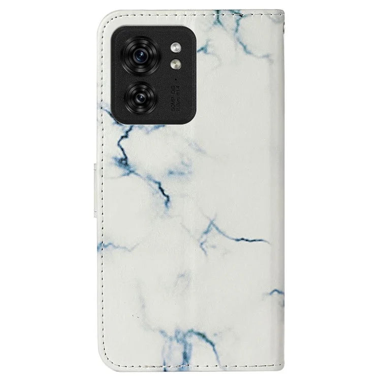 For Motorola Edge 40 5G Flip Phone Case PU Leather Pattern Printed Cover