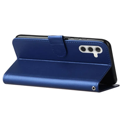 For Samsung Galaxy A05s 4G Cell Phone Cases PU Leather Drop-proof Cover with Wrist Strap