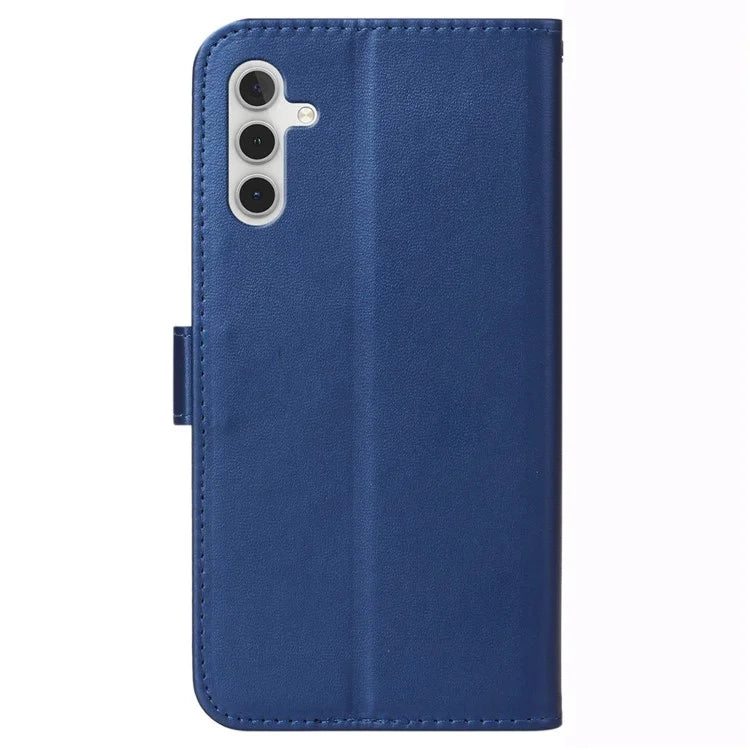 For Samsung Galaxy A05s 4G Cell Phone Cases PU Leather Drop-proof Cover with Wrist Strap