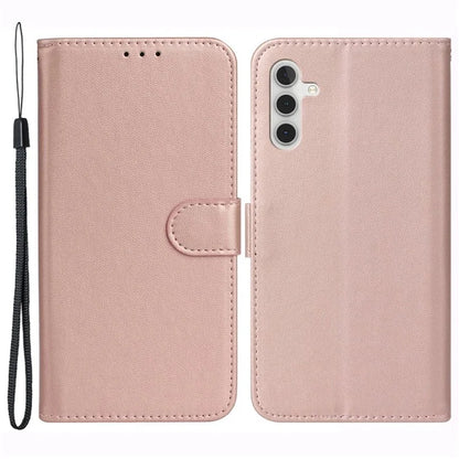 For Samsung Galaxy A05s 4G Cell Phone Cases PU Leather Drop-proof Cover with Wrist Strap