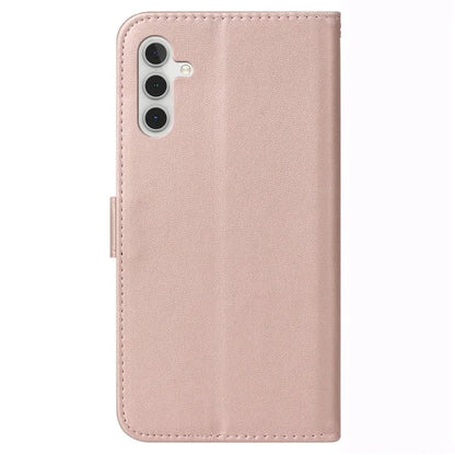 For Samsung Galaxy A05s 4G Cell Phone Cases PU Leather Drop-proof Cover with Wrist Strap