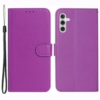 For Samsung Galaxy A05s 4G Cell Phone Cases PU Leather Drop-proof Cover with Wrist Strap