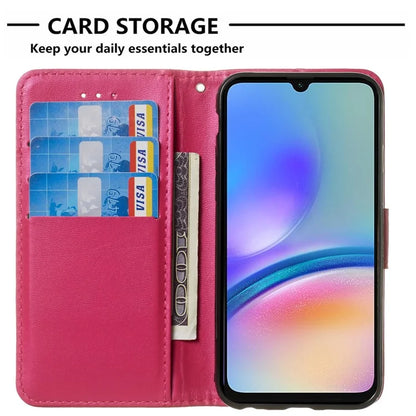 For Samsung Galaxy A05s 4G Cell Phone Cases PU Leather Drop-proof Cover with Wrist Strap