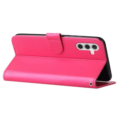 For Samsung Galaxy A05s 4G Cell Phone Cases PU Leather Drop-proof Cover with Wrist Strap