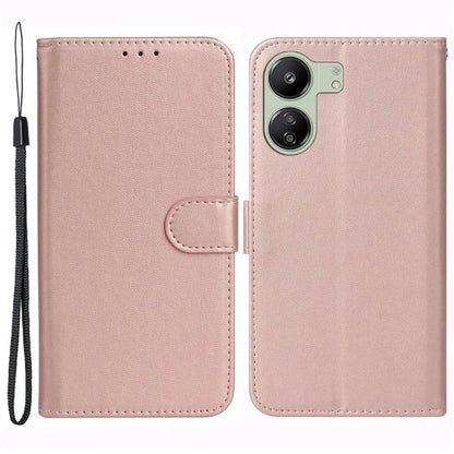 For Xiaomi Redmi 13C 4G / Poco C65 4G Cell Phone Cases with Strap PU Leather Stand Cover