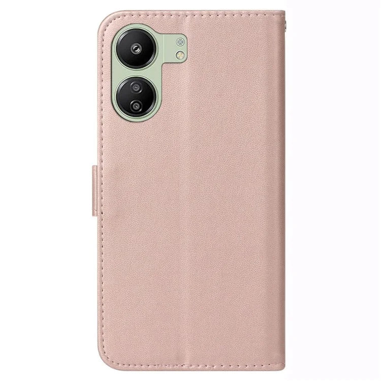 For Xiaomi Redmi 13C 4G / Poco C65 4G Cell Phone Cases with Strap PU Leather Stand Cover