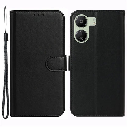 For Xiaomi Redmi 13C 4G / Poco C65 4G Cell Phone Cases with Strap PU Leather Stand Cover