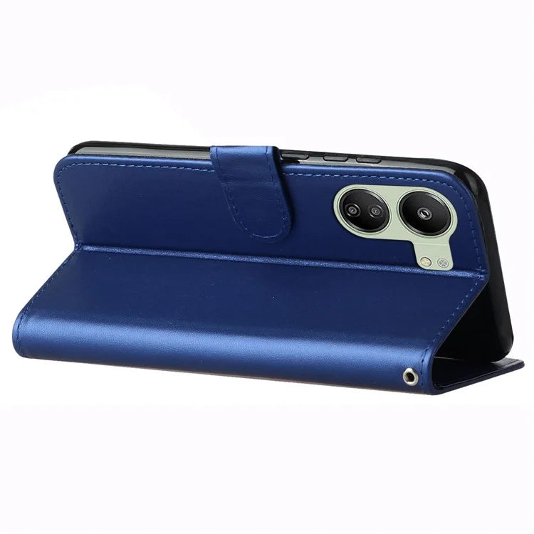 For Xiaomi Redmi 13C 4G / Poco C65 4G Cell Phone Cases with Strap PU Leather Stand Cover