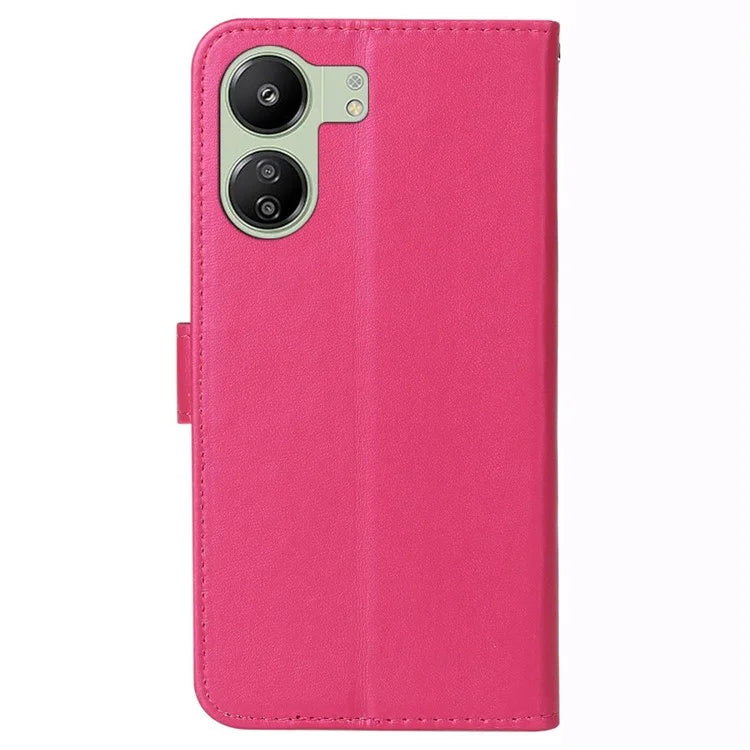 For Xiaomi Redmi 13C 4G / Poco C65 4G Cell Phone Cases with Strap PU Leather Stand Cover