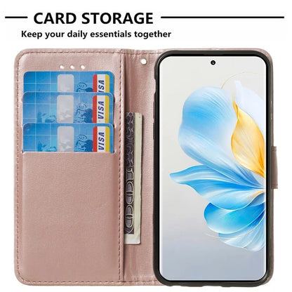 For Honor 90 Pro Cell Phone Cases with Strap Shockproof PU Leather Cover