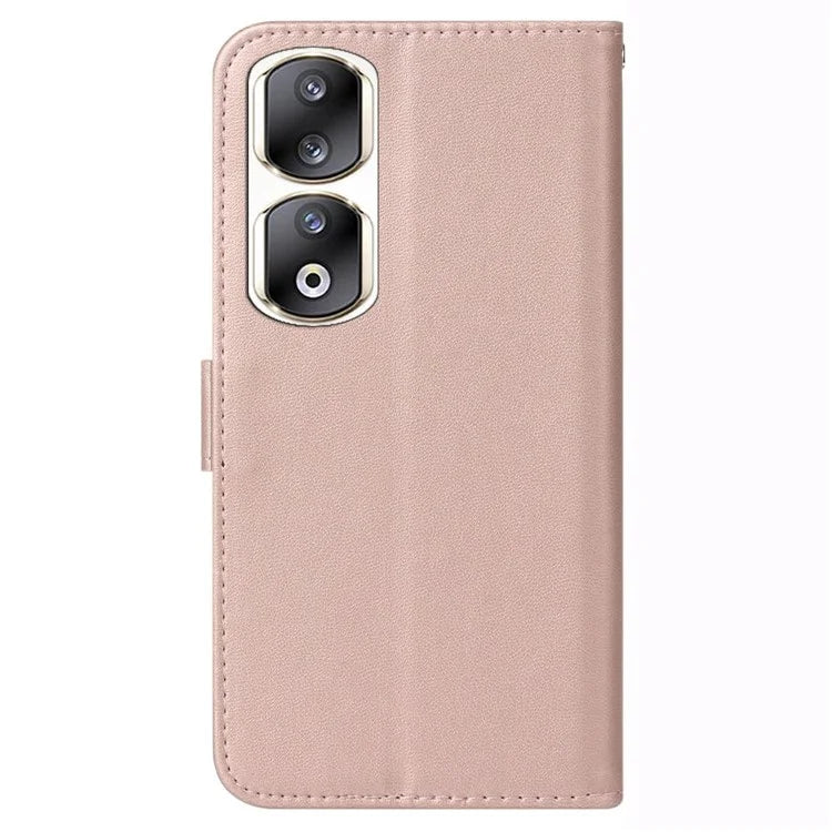 For Honor 90 Pro Cell Phone Cases with Strap Shockproof PU Leather Cover