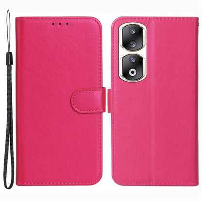 For Honor 90 Pro Cell Phone Cases with Strap Shockproof PU Leather Cover