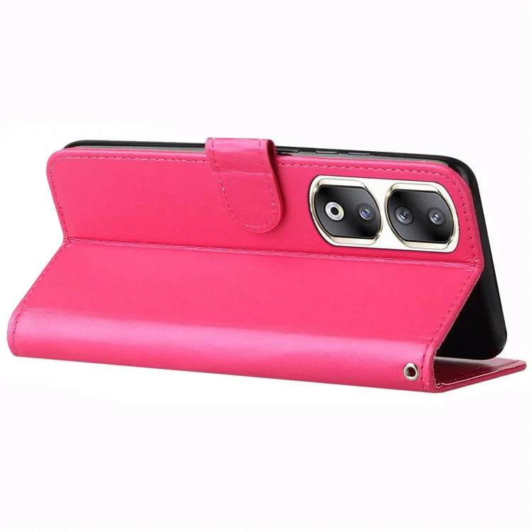 For Honor 90 Pro Cell Phone Cases with Strap Shockproof PU Leather Cover