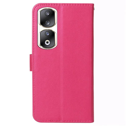 For Honor 90 Pro Cell Phone Cases with Strap Shockproof PU Leather Cover