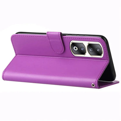 For Honor 90 Pro Cell Phone Cases with Strap Shockproof PU Leather Cover