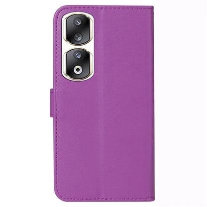 For Honor 90 Pro Cell Phone Cases with Strap Shockproof PU Leather Cover