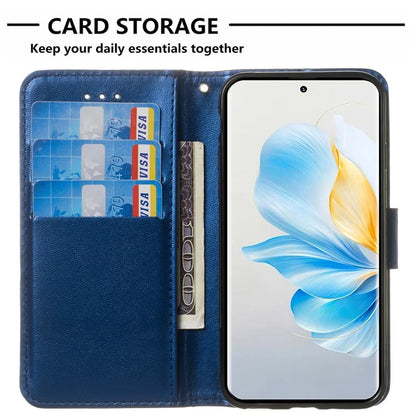 For Honor 90 Pro Cell Phone Cases with Strap Shockproof PU Leather Cover