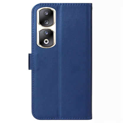 For Honor 90 Pro Cell Phone Cases with Strap Shockproof PU Leather Cover