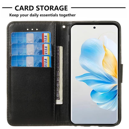 For Honor 90 Pro Cell Phone Cases with Strap Shockproof PU Leather Cover