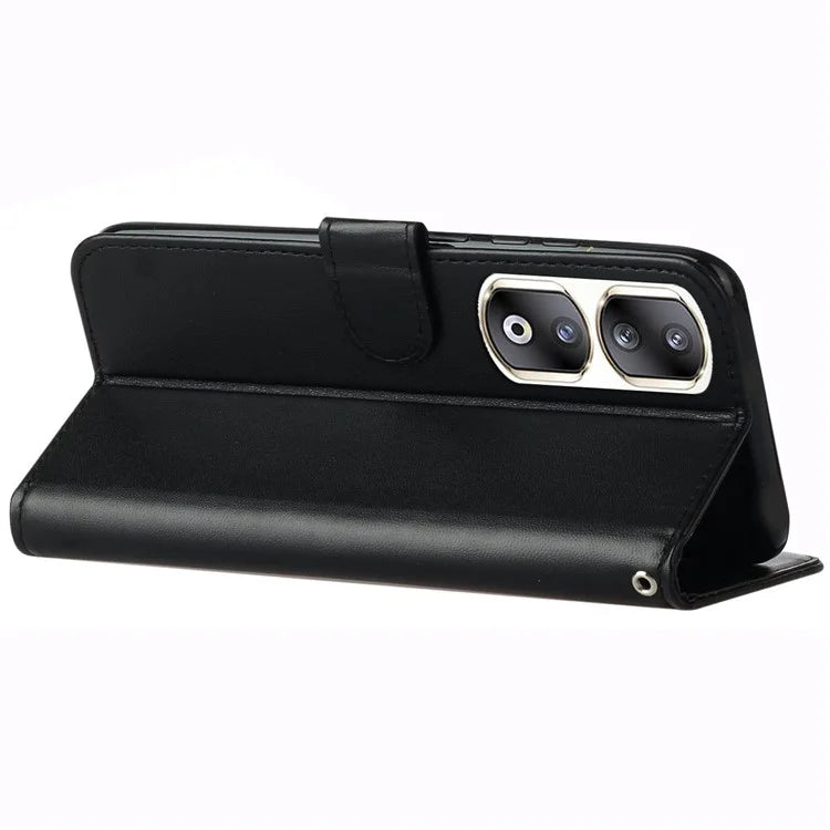 For Honor 90 Pro Cell Phone Cases with Strap Shockproof PU Leather Cover