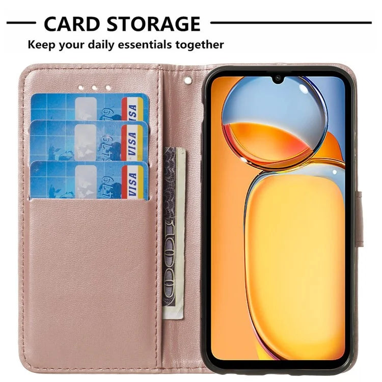 For Xiaomi 13T / 13T Pro / Redmi K60 Ultra PU Leather Cover Cell Phone Cases with Strap Gold