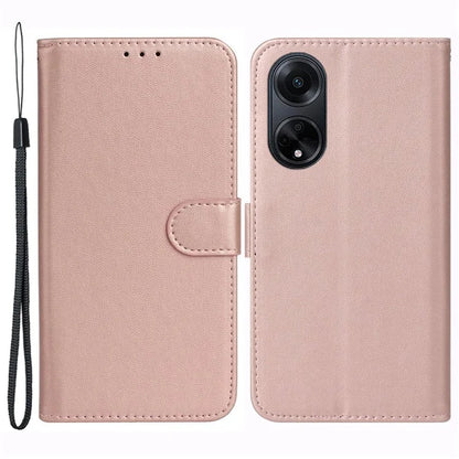 For Oppo A98 5G Viewing Stand PU Leather Cover Cell Phone Cases with Strap