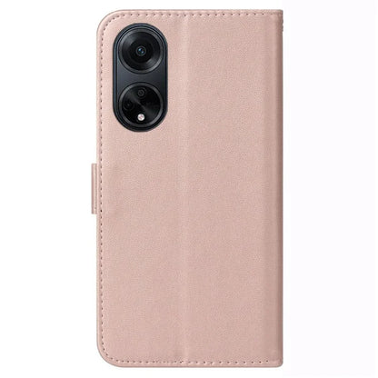 For Oppo A98 5G Viewing Stand PU Leather Cover Cell Phone Cases with Strap