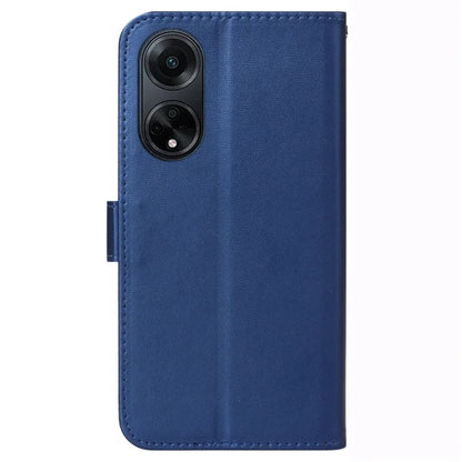 For Oppo A98 5G Viewing Stand PU Leather Cover Cell Phone Cases with Strap