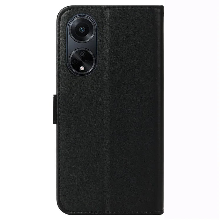 For Oppo A98 5G Viewing Stand PU Leather Cover Cell Phone Cases with Strap