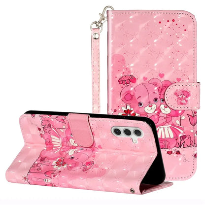 For Samsung Galaxy A05s 4G Leather Case 3D Pattern Printing Wallet Phone Cover