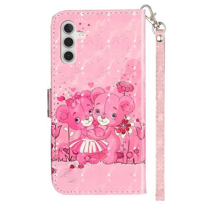 For Samsung Galaxy A05s 4G Leather Case 3D Pattern Printing Wallet Phone Cover