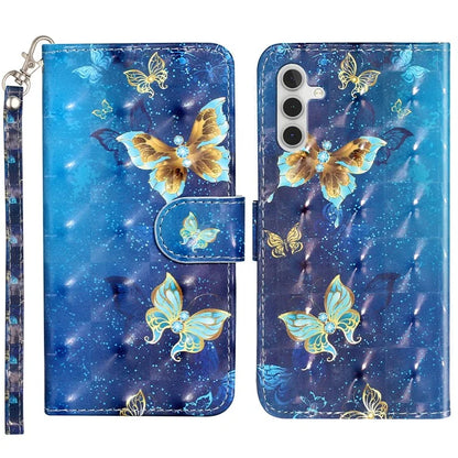 For Samsung Galaxy A05s 4G Leather Case 3D Pattern Printing Wallet Phone Cover