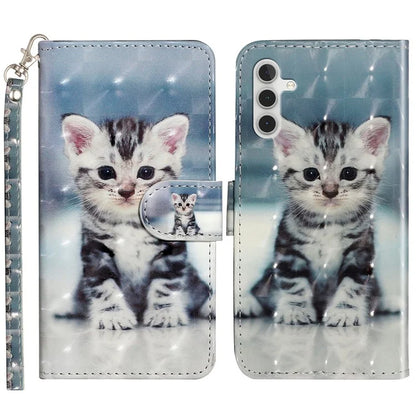 For Samsung Galaxy A05s 4G Leather Case 3D Pattern Printing Wallet Phone Cover