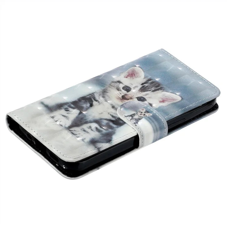 For Samsung Galaxy A05s 4G Leather Case 3D Pattern Printing Wallet Phone Cover