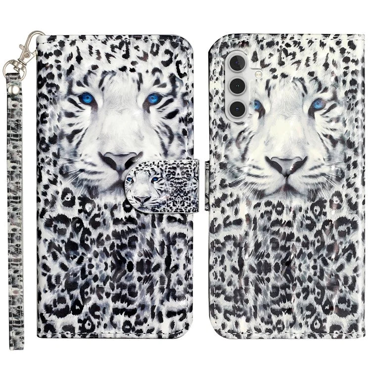 For Samsung Galaxy A05s 4G Leather Case 3D Pattern Printing Wallet Phone Cover