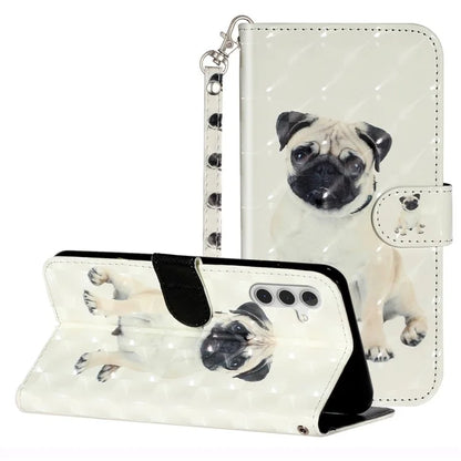 For Samsung Galaxy A05s 4G Leather Case 3D Pattern Printing Wallet Phone Cover