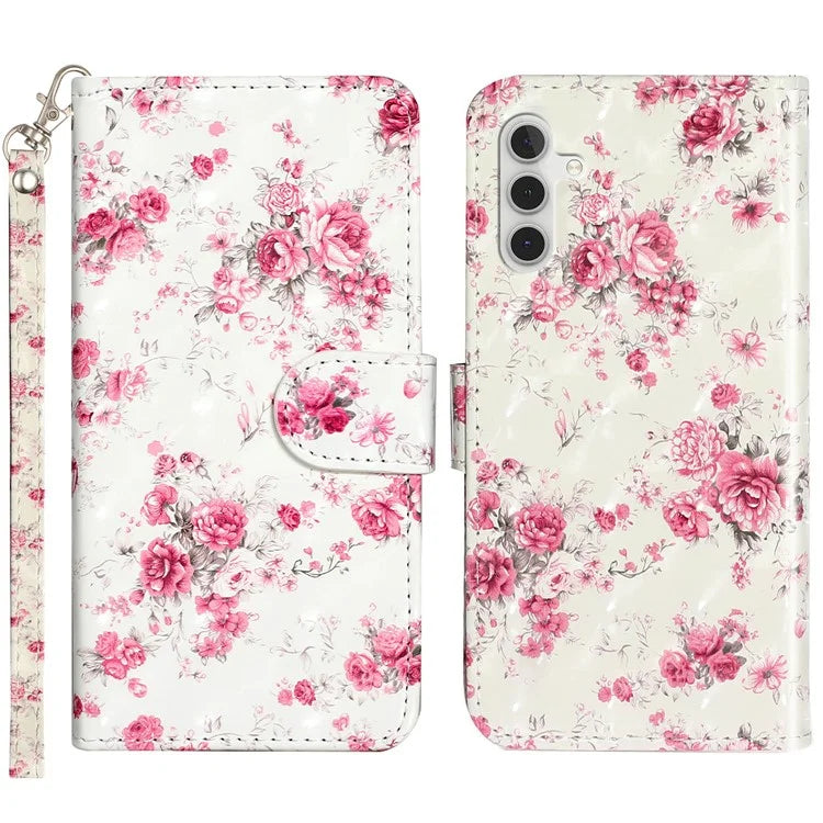 For Samsung Galaxy A05s 4G Leather Case 3D Pattern Printing Wallet Phone Cover